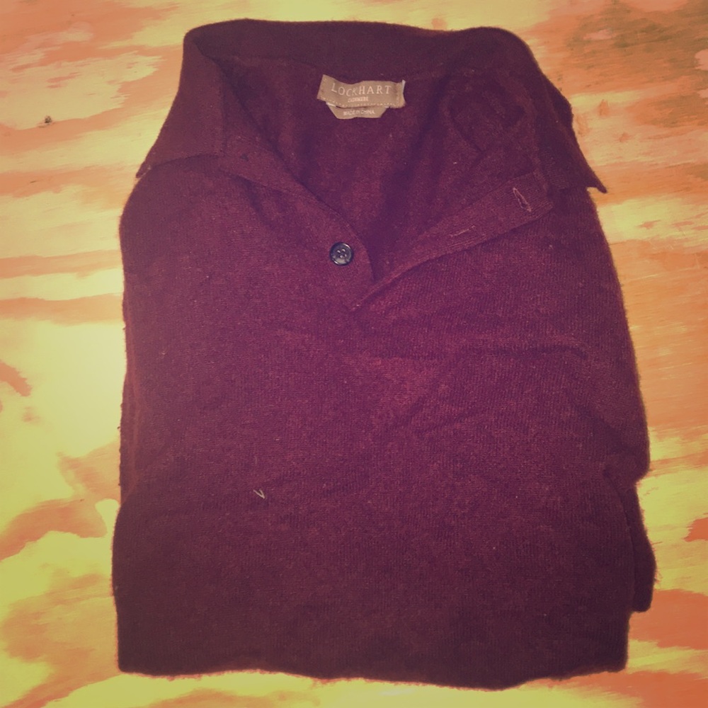 Cashmere sweater shirt